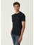 Lacivert Logo Detaylı T-Shirt 3