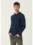 Lacivert Kapüşonlu Sweatshirt 1