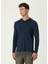 Lacivert Kapüşonlu Sweatshirt 3