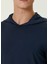 Lacivert Kapüşonlu Sweatshirt 5