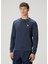 Lacivert Logo Detaylı Sweatshirt 1