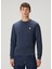 Lacivert Logo Detaylı Sweatshirt 3