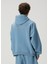 Mavi Kapüşonlu Sweatshirt 4