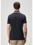 Lacivert Polo Yaka Baskılı T-Shirt 4