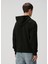 Siyah Kapüşonlu Sweatshirt 4