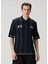 Loose Fit Liga Lacivert Polo Yaka Kısa Kollu Triko 1