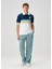 Mavi Beyaz Polo Yaka Organik Pamuk T-Shirt 2