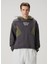 x Kidsuper Koyu Gri Kapüşonlu Sweatshirt 1