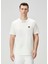 Kırık Beyaz Logo Detaylı T-Shirt 1