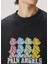 Siyah Logo Baskılı Yıpratma Detaylı Sweatshirt 5