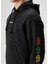 Relaxed Fit Siyah Kapüşonlu Sweatshirt 5