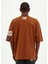 Nomadian Oversize Kahve Erkek T-Shirt 3