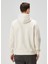 Regular Fit Bej Kapüşonlu Sweatshirt 4