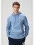 Mavi Kapüşonlu Sweatshirt 1