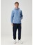 Mavi Kapüşonlu Sweatshirt 2