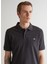 Gri Polo Yaka Regular Fit Kısa Kollu Erkek T-Shirt 4