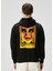 Siyah Kapüşonlu Logo Baskılı Sweatshirt 4