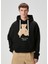 Bear In Mind Siyah Kapüşonlu Sweatshirt 1