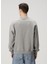 Gri Logo Nakışlı Sweatshirt 4