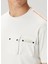 Rivalto Krem Logo Baskılı T-Shirt 5