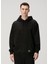 Siyah Kapüşonlu Sweatshirt 1