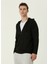 Siyah Kapüşonlu Sweatshirt 1