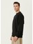 Siyah Logo Baskılı Sweatshirt 3