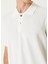 Kırık Beyaz Polo Yaka T-Shirt 5