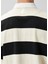 Siyah Beyaz Polo Yaka Sweatshirt 6