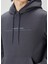 Koyu Gri Logo Detaylı Sweatshirt 5