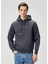 Koyu Gri Logo Detaylı Sweatshirt 1