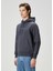 Koyu Gri Logo Detaylı Sweatshirt 3