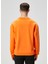 Turuncu Logo Nakışlı Sweatshirt 4