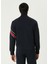 Lacivert Logo Şeritli Sweatshirt 4