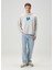 Own Words Gri Baskılı Kapüşonlu Erkek Sweatshirt 1