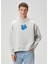 Own Words Gri Baskılı Kapüşonlu Erkek Sweatshirt 4