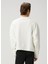 Beyaz Figür Detaylı Slogan Baskılı Sweatshirt 4