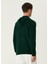 Koyu Yeşil Kapüşonlu Yün Sweatshirt 4