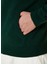 Koyu Yeşil Kapüşonlu Yün Sweatshirt 6