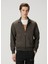 Gri Kapüşonlu Logolu Sweatshirt 1
