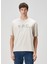 Ekru Logo Baskılı T-Shirt 1