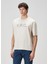 Ekru Logo Baskılı T-Shirt 3