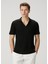 Siyah Çizgi Dokulu T-Shirt 1