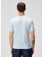 Açık Mavi Logo Nakışlı T-Shirt 4