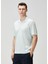 Açık Mavi Polo Yaka Ipek T-Shirt 3