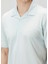 Açık Mavi Polo Yaka Ipek T-Shirt 5