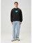 Big Fish Siyah Baskılı Uzun Kollu Erkek Sweatshirt 3