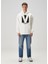 Fildişi Kapüşonlu Logo Baskılı Sweatshirt 2