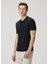 Koyu Mavi Yün T-Shirt 3