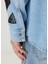 Mavi Logo Patchli Denim Gömlek 6
